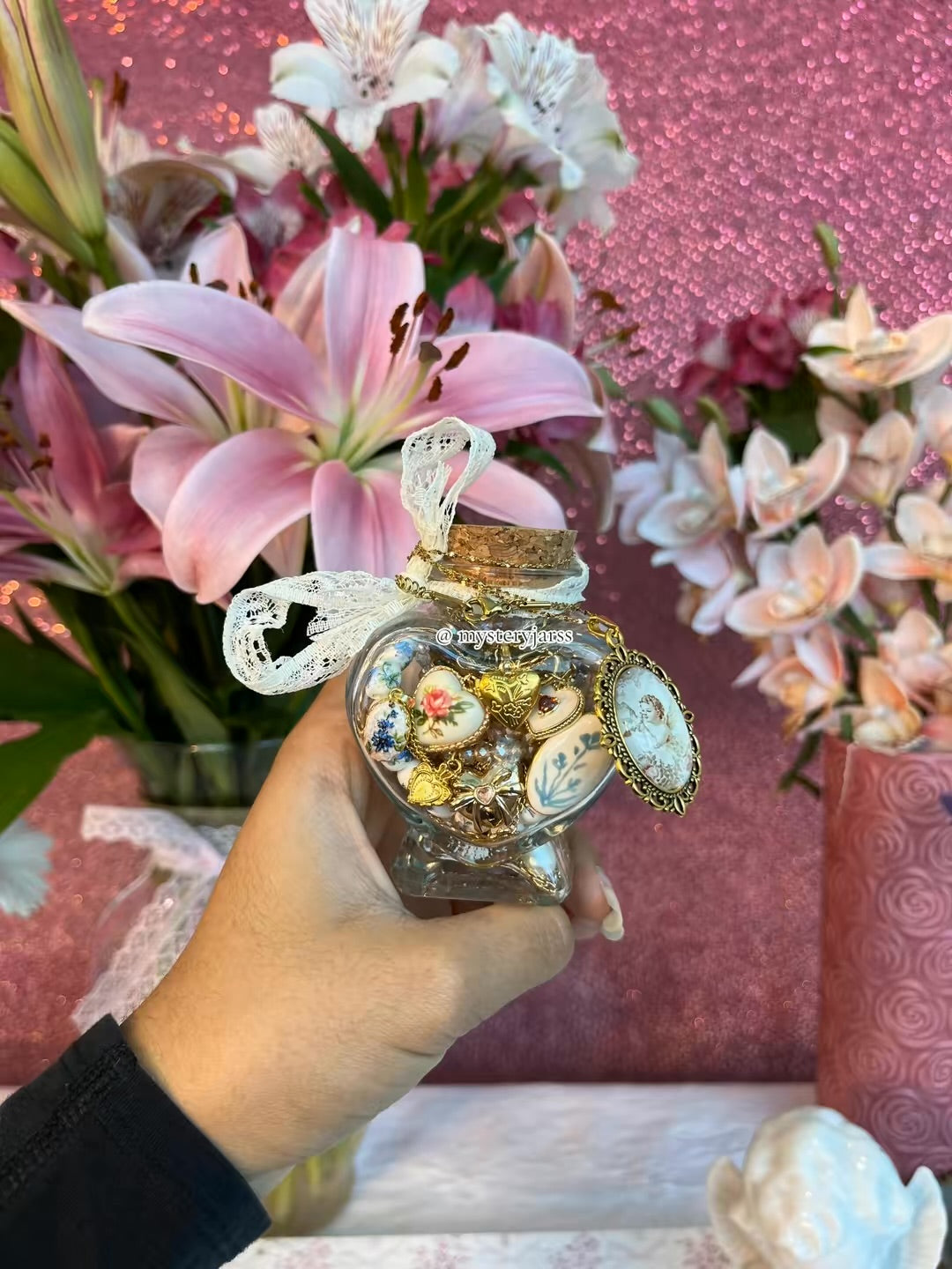 Vintage Dream Heart Jar